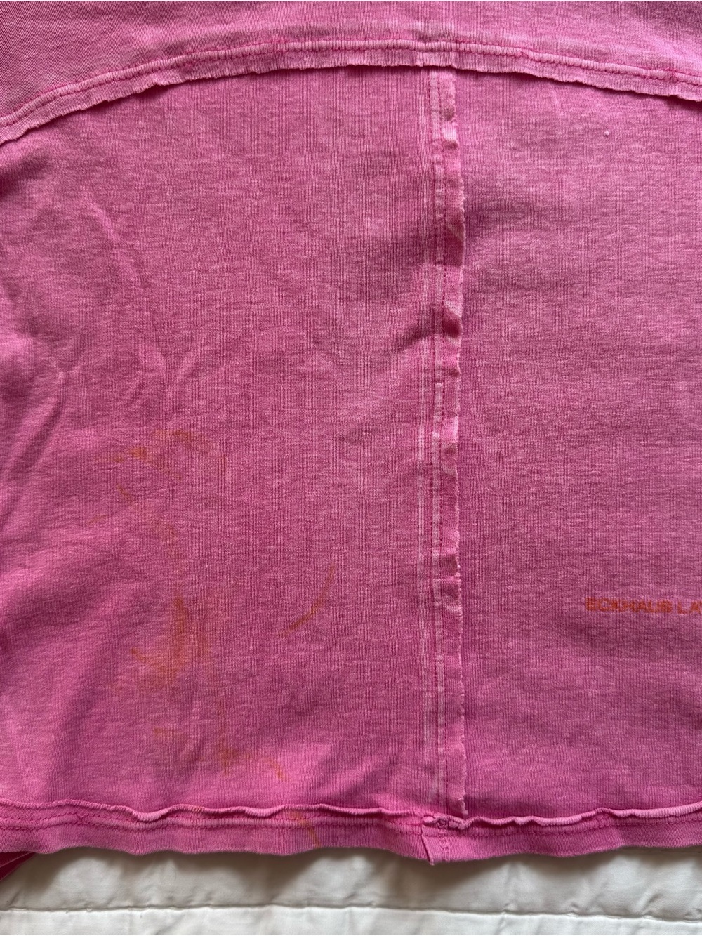 Eckhaus Latta Pink Mock Neck Long Sleeve Top - Picture 2 of 6